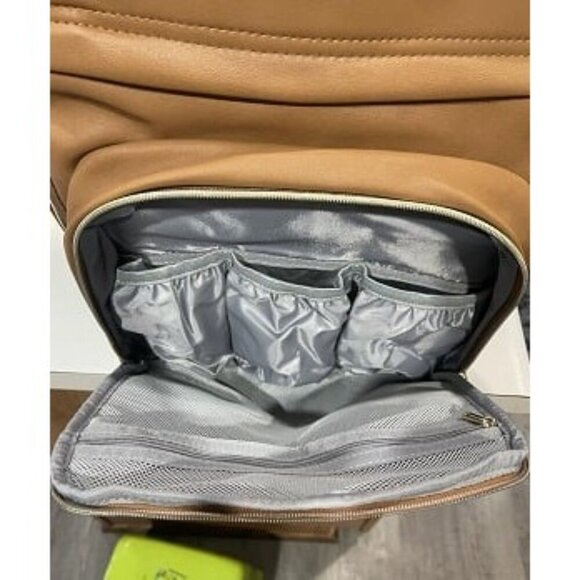 New Leather Diaper Bag Backpack - Baby Essentials Travel Baby Bag main image 5